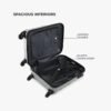 Expandable Spinner Luggage Durable Lightweight Travel Suitcase